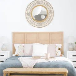 Pandora T&ecirc;te de lit en bois et rotin pour lit de 150 et 160^Banak Outlet