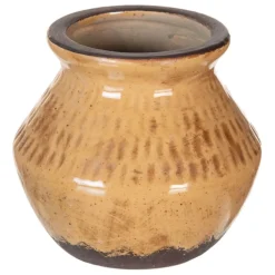 Poda Vase marron céramique décoration^Banak Sale