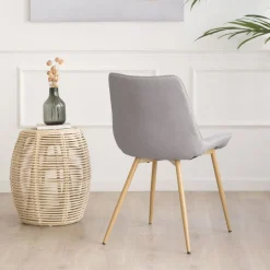 Roma Chaise rembourrée gris^Banak Discount