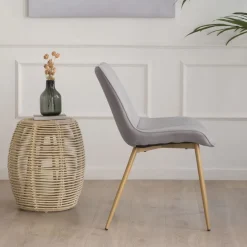 Roma Chaise rembourrée gris^Banak Discount
