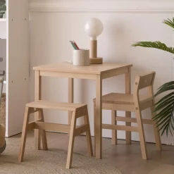 Saga Table enfant carrée en bois^Banak New