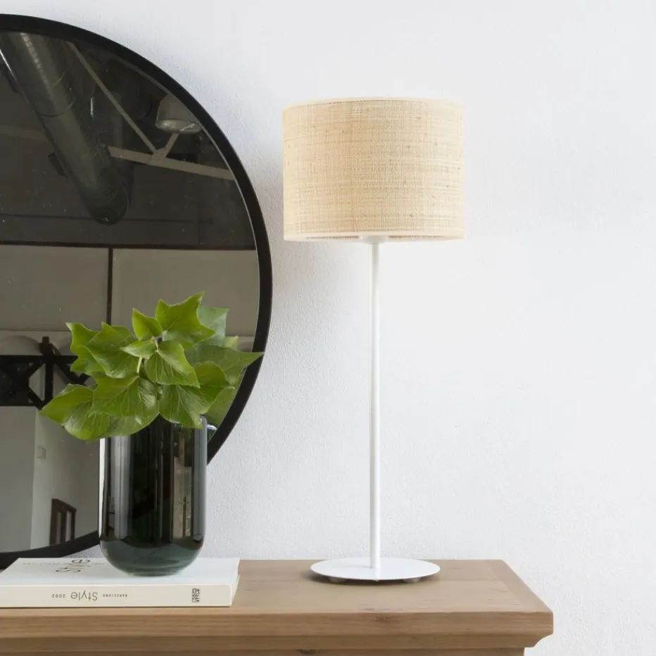 Saya Lampe table table grand base blanc^Banak Discount
