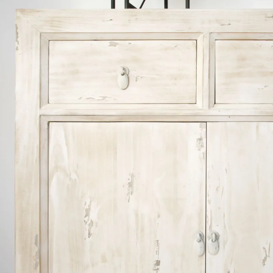 Soho Buffet en bois massif en blanc décapé^Banak Discount