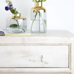 Soho Commode en bois massif de couleur blanc décapé^Banak Best
