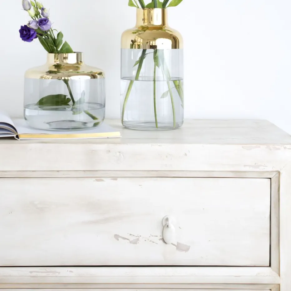 Soho Commode en bois massif de couleur blanc décapé^Banak Best