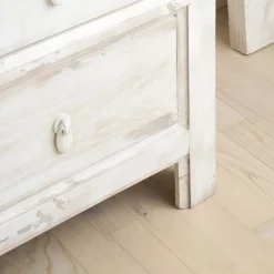 Soho Commode en bois massif de couleur blanc décapé^Banak Best