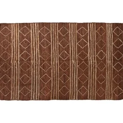Sokam Tapis de salon en jute et cuir^Banak Sale