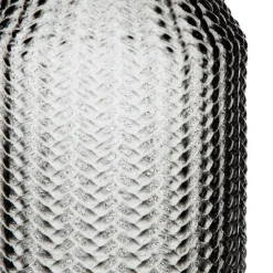 Taja Vase gris en verre décoration^Banak Clearance