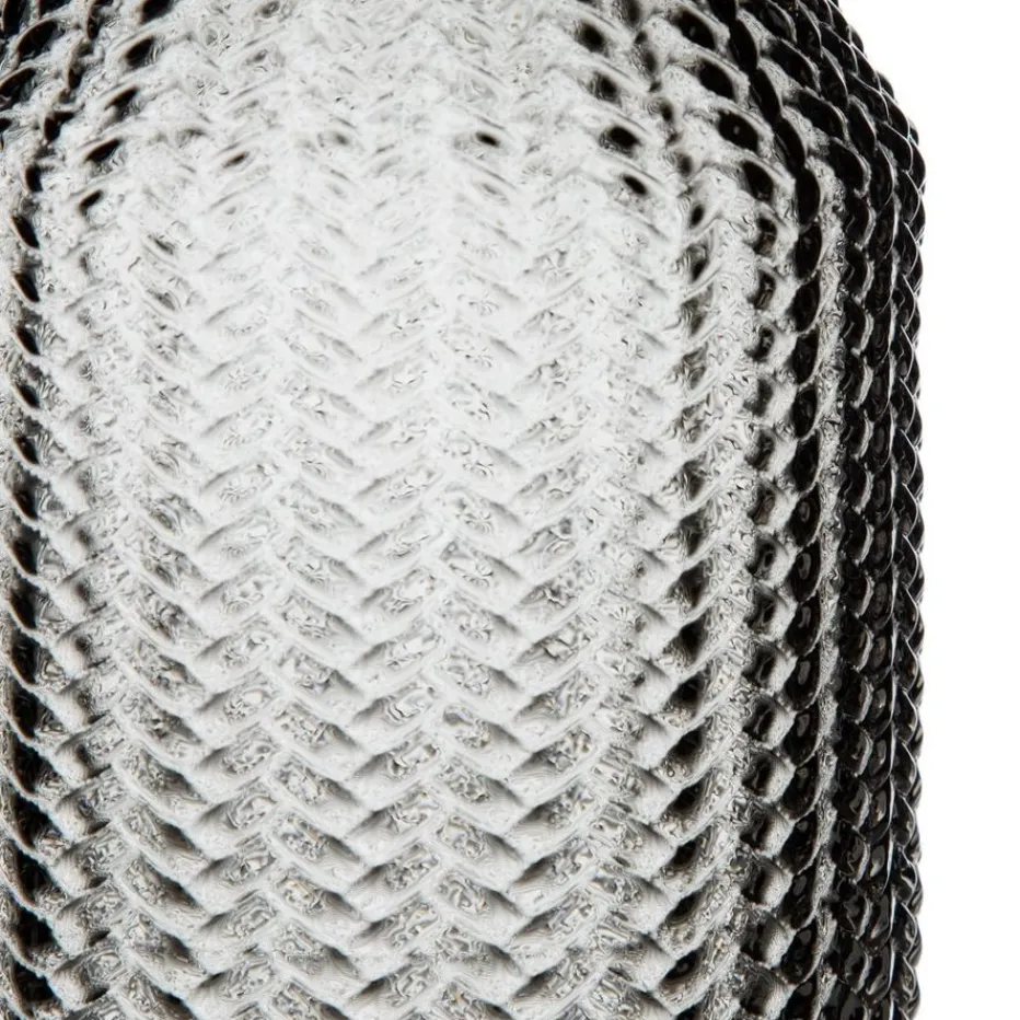 Taja Vase gris en verre décoration^Banak Clearance