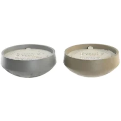 Taman Sort de 2 bougies en ciment et en cire^Banak Clearance