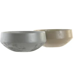 Taman Sort de 2 bougies en ciment et en cire^Banak Clearance