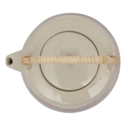 Théière Avec rangée de feuilles douces ter+vert 1,3l porcelaine^Banak