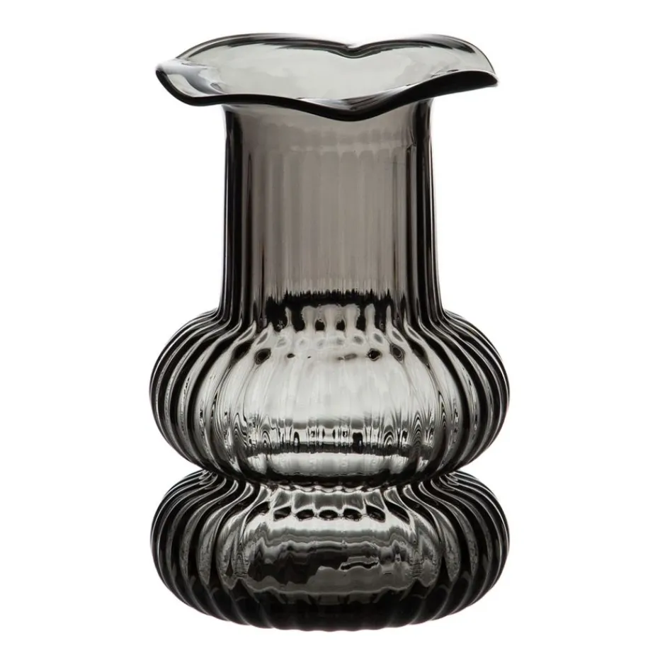 Toko Vase gris en verre décoratif^Banak Hot