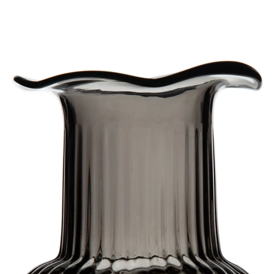 Toko Vase gris en verre décoratif^Banak Hot