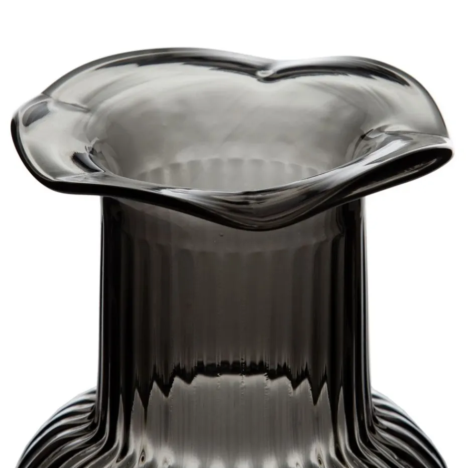 Toko Vase gris en verre décoratif^Banak Hot