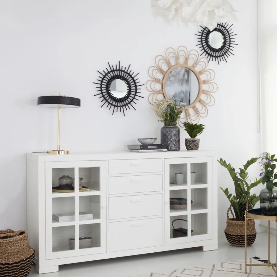 Tribeca Buffet en bois laqué blanc^Banak New