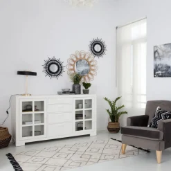 Tribeca Buffet en bois laqué blanc^Banak New