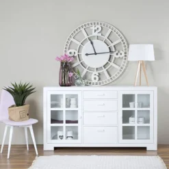 Tribeca Buffet en bois laqué blanc^Banak New