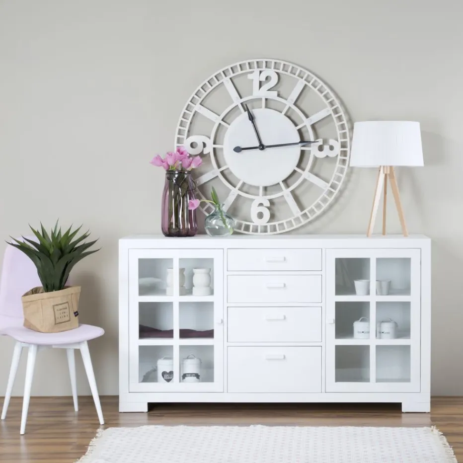 Tribeca Buffet en bois laqué blanc^Banak New