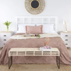 Tribeca T&ecirc;te de lit en bois laqué blanc pour lit de 150 et 160^Banak Online