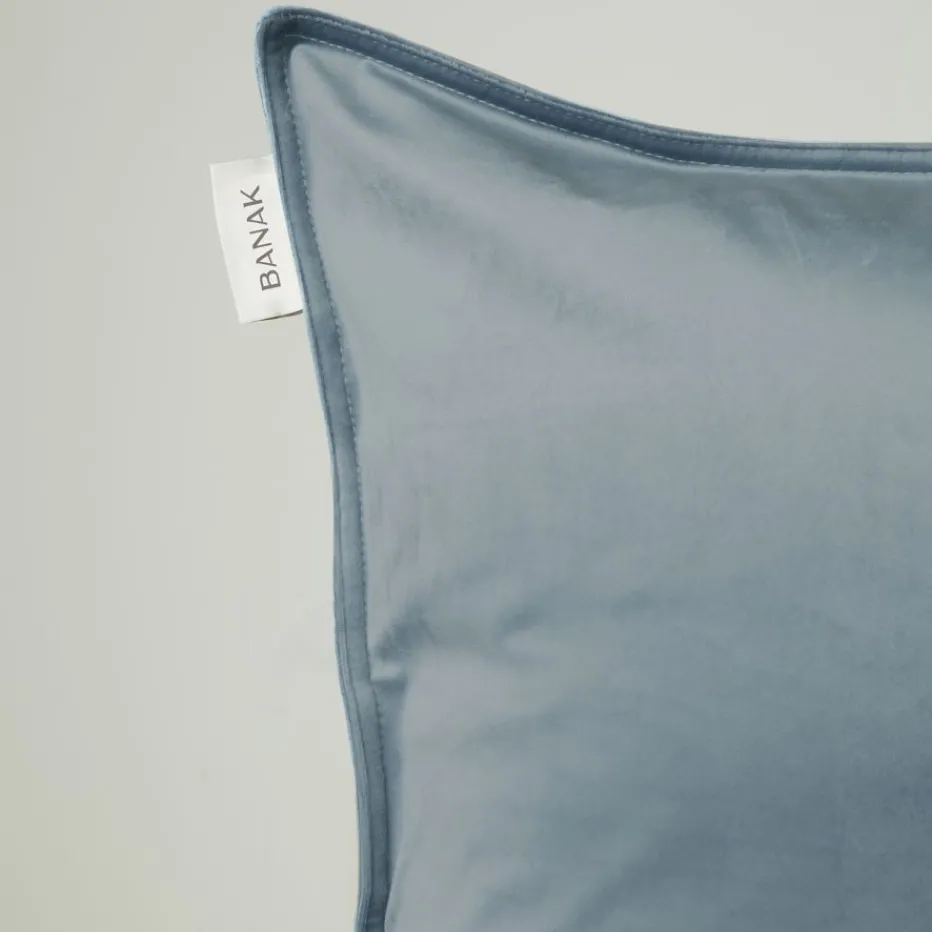 Vela Coussin décoratif en velours pour canapé de couleur bleue^Banak Clearance