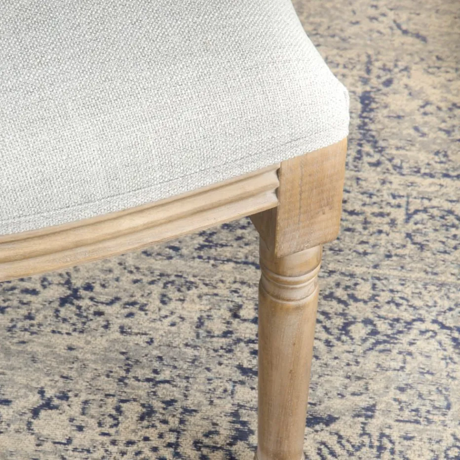 Victoria Chaise en bois massif de bouleau rembourrée en gris^Banak Hot