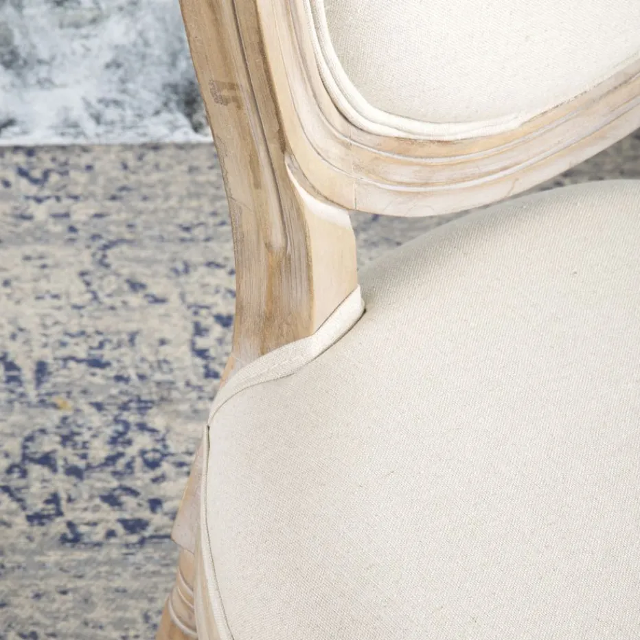 Victoria Chaise en bois massif de bouleau rembourrée en beige^Banak Discount