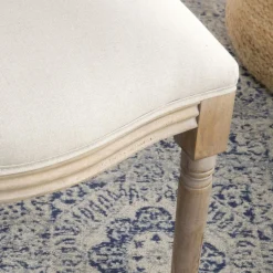 Victoria Chaise en bois massif de bouleau rembourrée en beige^Banak Discount