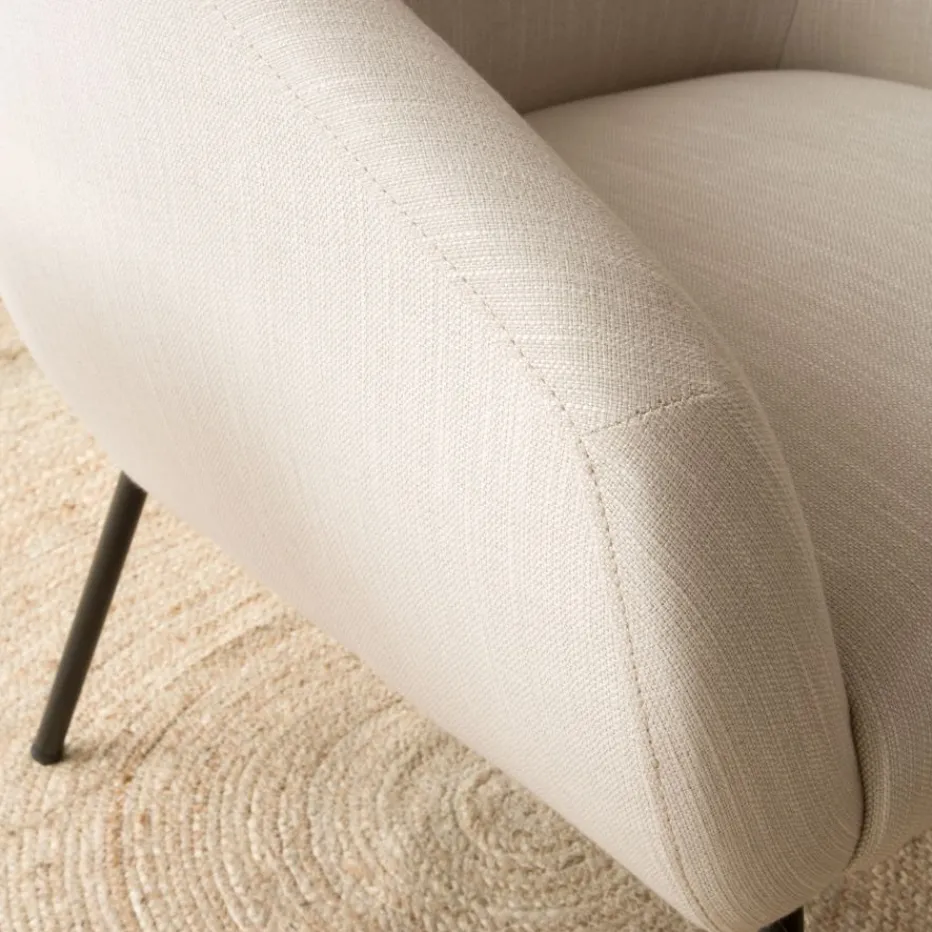 Viggo Fauteuil tapissé beige^Banak Best