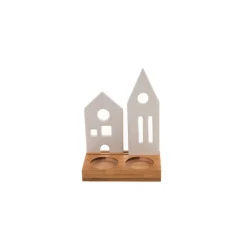 Wante Porta velas pueblo navideño^Banak Best