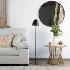 Ydea Lampe pied métal noir h 130^Banak